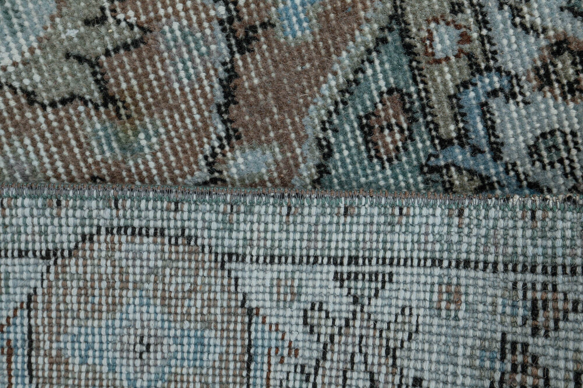 6x9 Faded Blue Handmade Area Rug ,5'6 6x9 Faded Blue Handmade Area Rug ,5'6