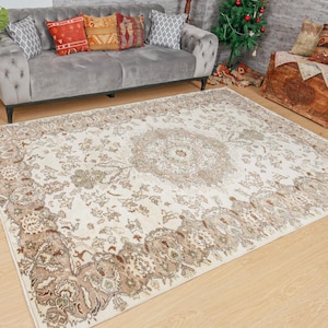 6x9 Turkish  Living Room Rug ,  woven area rug, 6&#39;5&quot; x 9&#39;4&quot; Bedroom rugs 2101211249