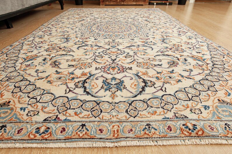 Tvättbar turkisk vardagsrumsmatta, 1,5 x 2,18 m Vintage matta för matsal 2606223427 bild 10