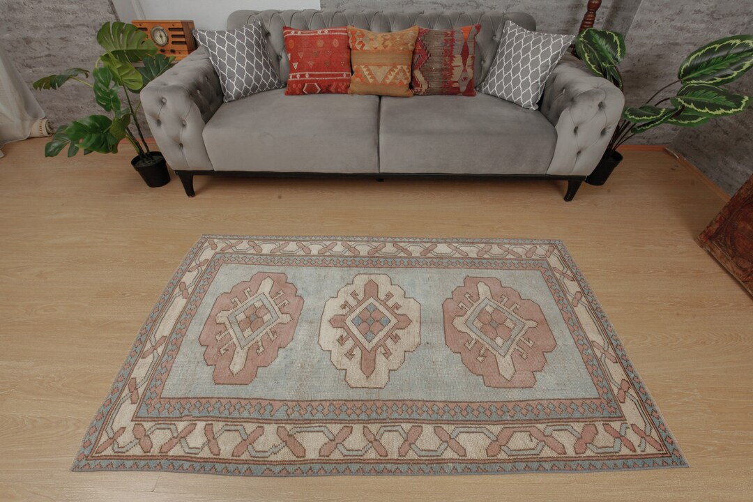 4x6 Entryway Rug Geometric Rug Kitchen Rug Wool Rug Etsy