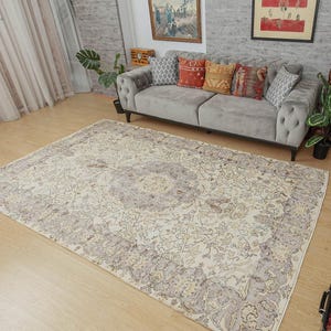 6x10 boho area rugs, Turkish  rug , 6&#39;2&quot; x 9&#39;8&quot; rug for bedrooms 2201024074
