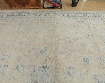 10x13 handmade area rug,  rug for living room , 10' x 12'6",  Salon Rug, Vintage Rug, 2201013625