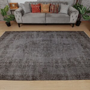 6x10 vintage area rug, grey living room rug, 5&#39;6&quot; x 9&#39;7&quot;  distressed rug, 2310287831