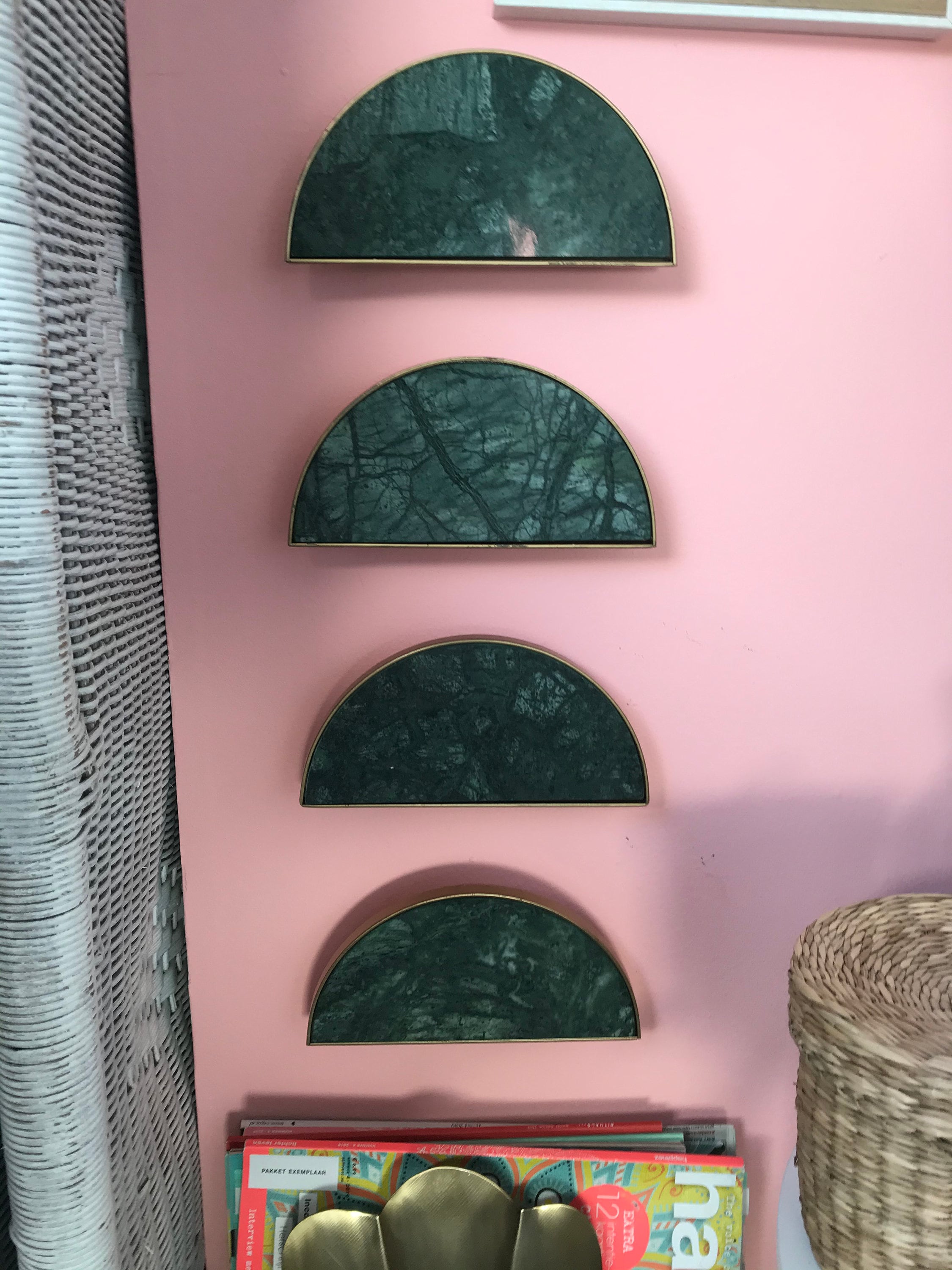 White Marble Shelf Etsy