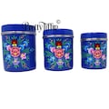Hand Painted Tea Coffee Sugar Tins, Canister Set of 3,  Kitchen Caddy Set, Tin Trio, Kitchen Storage Tins, Multiple Colours available!