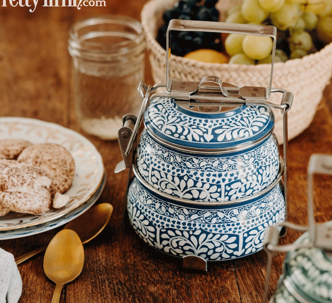 Hand Painted Tiffin Lunchbox 2 Compartment Lunchbox Etsy Australia