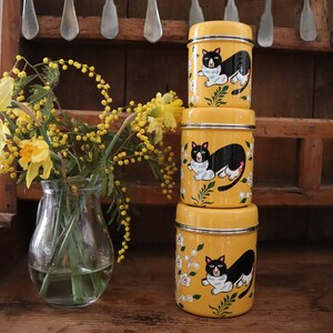 Classic Canister Set 
Cat Lover Gift 
Kitchen Canister Tins