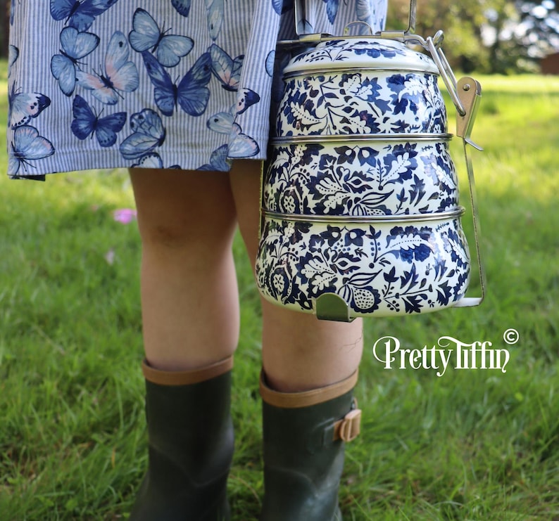 Kids lunchbox 
Hand Painted Indian Tiffin Box 
Enamel Lunch box 
Indian Tiffin Tin.
Dabba Box