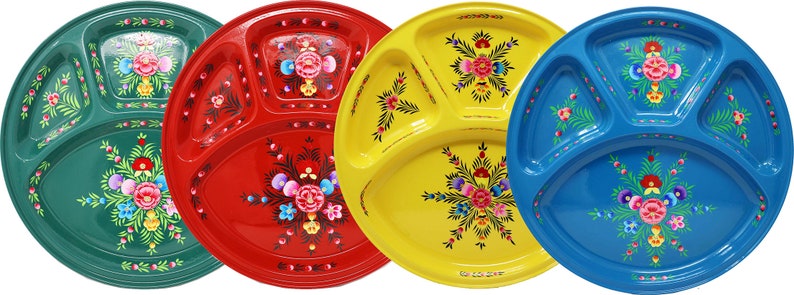 Picnic Plate Set, Mess plate, camping cutlery, metal