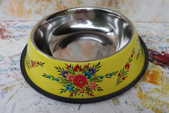 Wholesale Hot sale 30 cm big size non-slip dog bowl pet bowl cat bowl  stainless steel pet food drinking dishes From m.