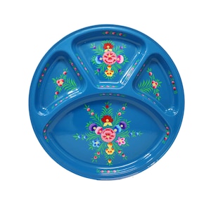 Divider Plate,Picnic Plates, Outdoor Plates, Picnic Plate Set, Steel Plate, Reusable Plate, Mess Plate, Thali Plate, Divider Plate,Mess Tray