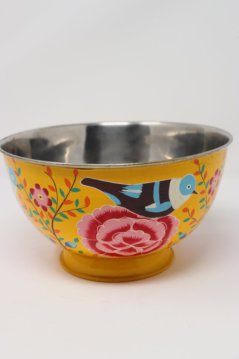 Hand Painted Salad Bowl Etsy