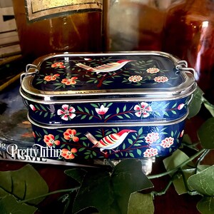 Pretty Lunchbox. 
Gift for Her 
metal bento box
