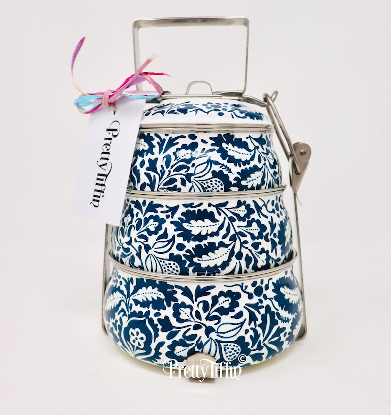 Indian Tiffin Tin 
Lunch Dabba 
Hand painted tiffin box 
Metal Lunch Box 
Compartment lunchbox