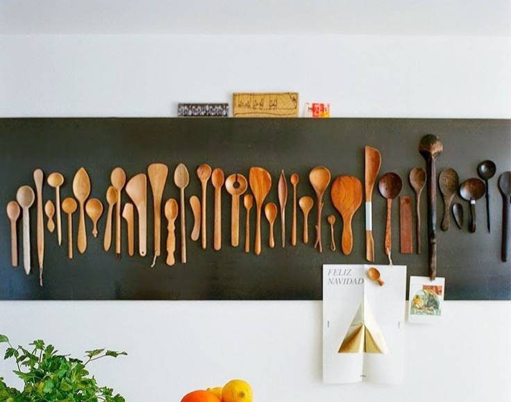 Wooden spoons vintage wooden spoons wooden spoon wall art Etsy