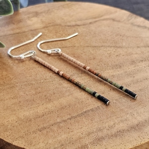 Seed Bead Earrings, minimalist earrings, ombre earrings, beaded earrings, boho earrings, everyday earrings, gifts for teachers, fall earring