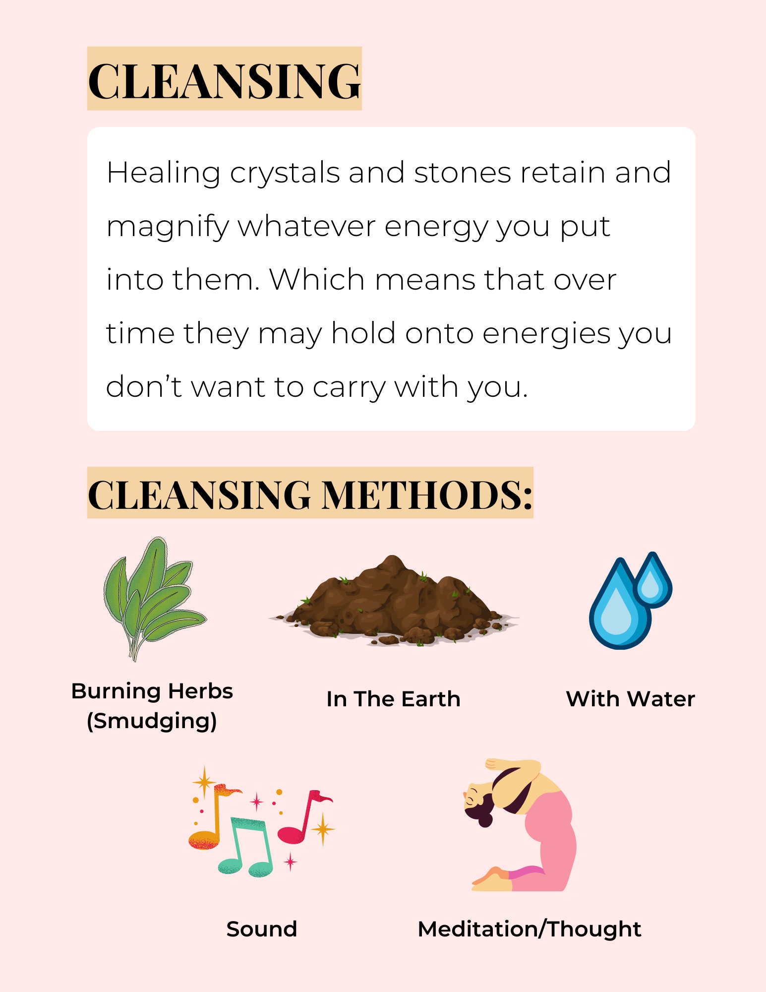 How to Use Your Crystals - Guide for Beginners - DIGITAL DOWNLOAD, Care ...