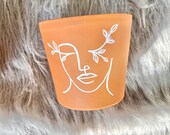 Mother Earth Painted Pot Cute Planter Face Planter Gifts for Her Christmas Gifts Plant Gifts Planter Cute Gifts Gift Ideas