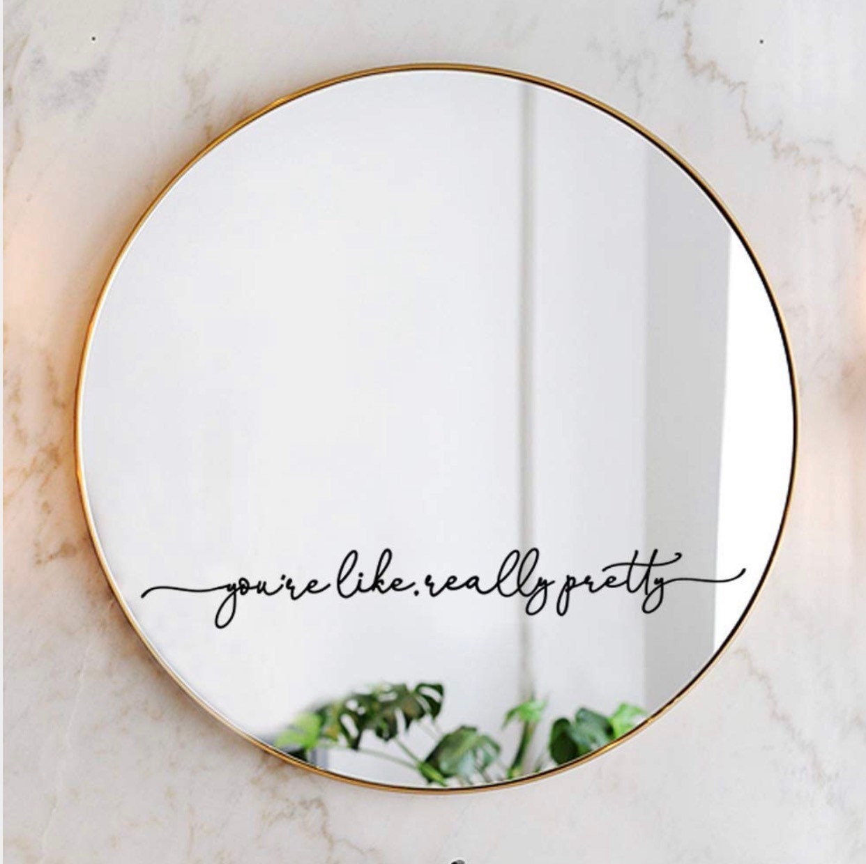 You’re Like Really Pretty Mirror Decal | Mirror Sticker | Inspiration…