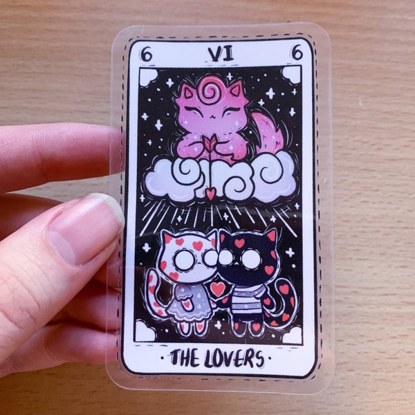 The Lovers Transparent Tarot Card Sticker