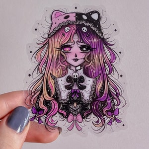 Evalina Jirai Kei Version Transparenter Aufkleber
