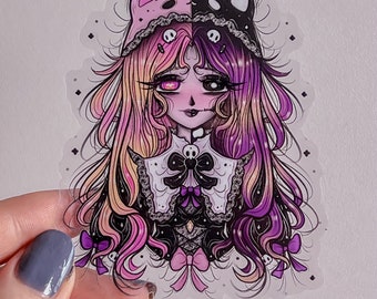 Evalina Jirai Kei Version Transparenter Aufkleber