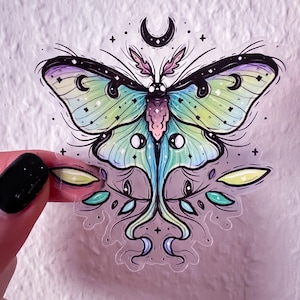 Luna Motte Transparenter Sticker