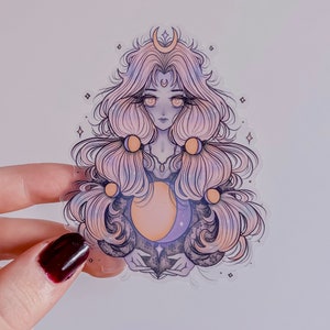 Selene Transparente Sticker | Griechische Götter und Göttinnen