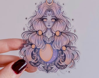 Selene Transparent Sticker | Greek Gods and Goddesses