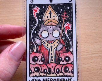 The Hierophant Transparent Tarot Sticker