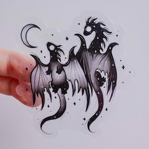 Dark Little Dragons Transparenter Anhänger