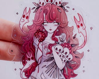 Dark Persephone transparent sticker