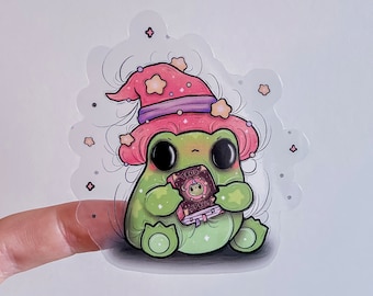 Frog Spells transparent sticker