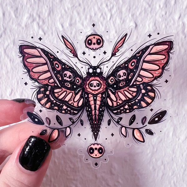 Death Moth Transparenter Sticker