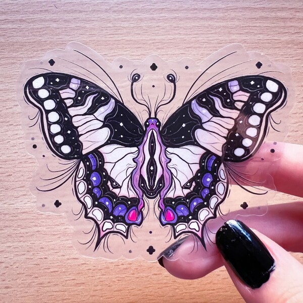 Old World Swallowtail Butterfly Transparent Sticker