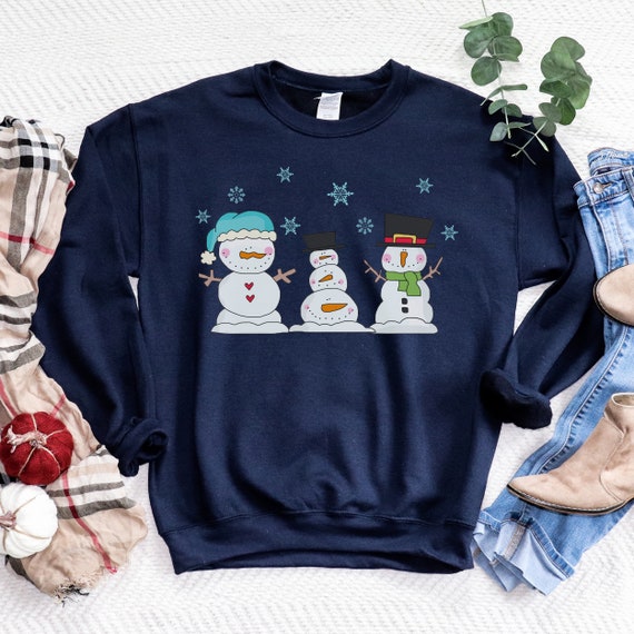 Let It Snow Snowman Cute Winter Holiday Christmas Sweater