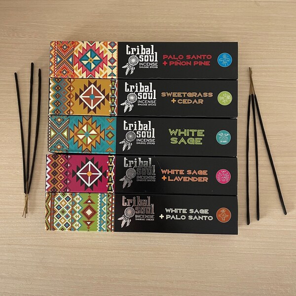Tribal Soul Incense Sticks (Set 1)- 5 scents to choose from