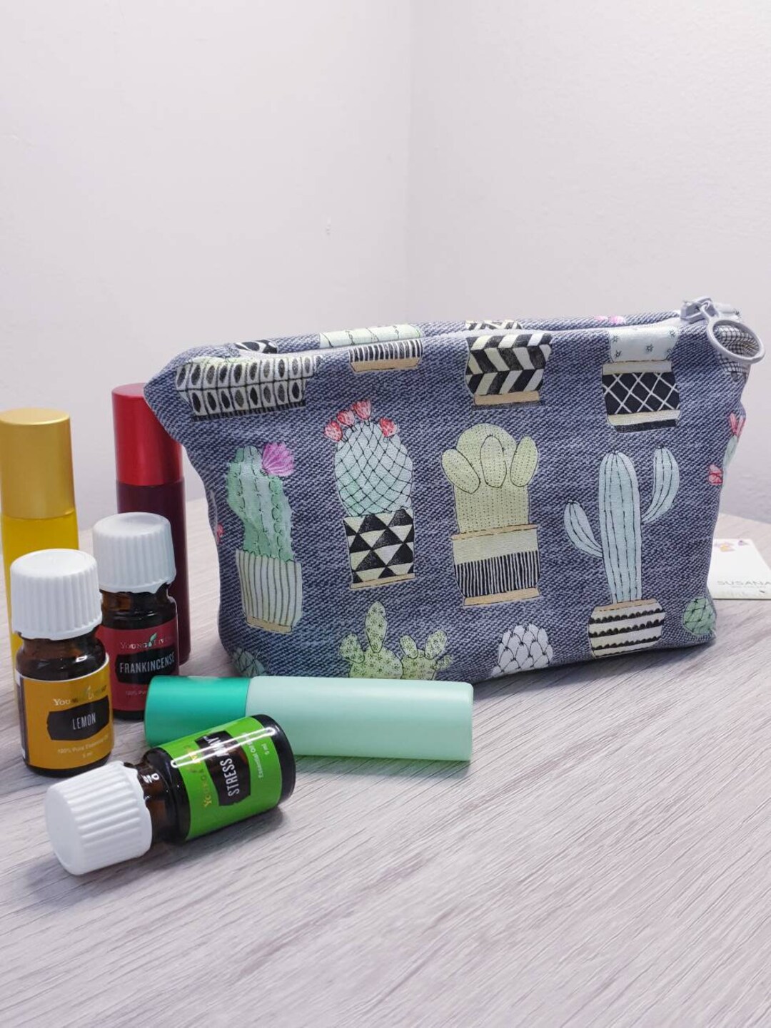 Essential Oil Toiletry Bag Roll on Toiletry Bag Essential Etsy