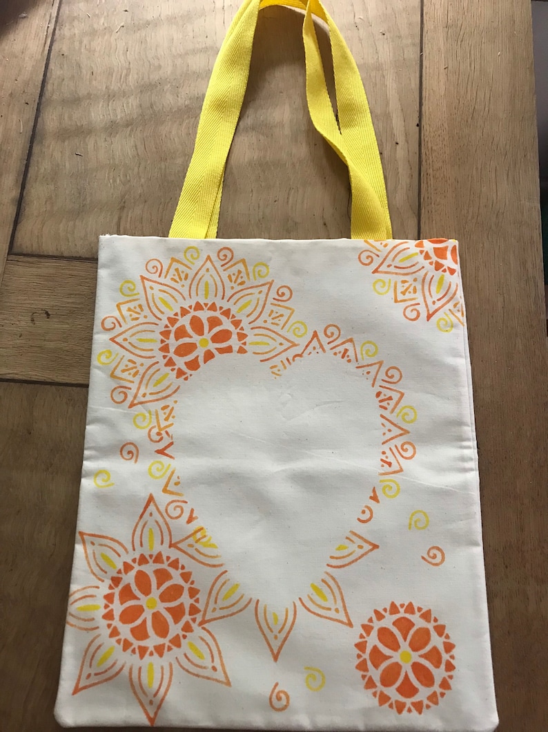 Hand drawn tote