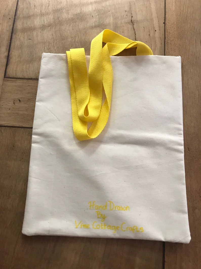 Hand drawn tote
