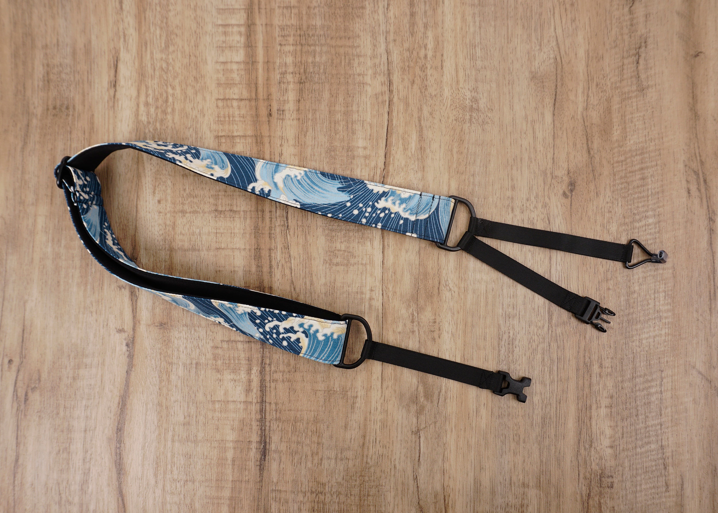 Waves clip on ukulele strap with hook no drill no button Etsy