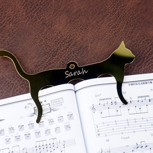 Personalized Music Clip Page Holder with  engraving