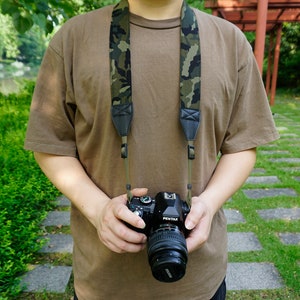personalized handmade camo-3 printed camera strap | canon camera strap | dslr camera strap | photographer gift,