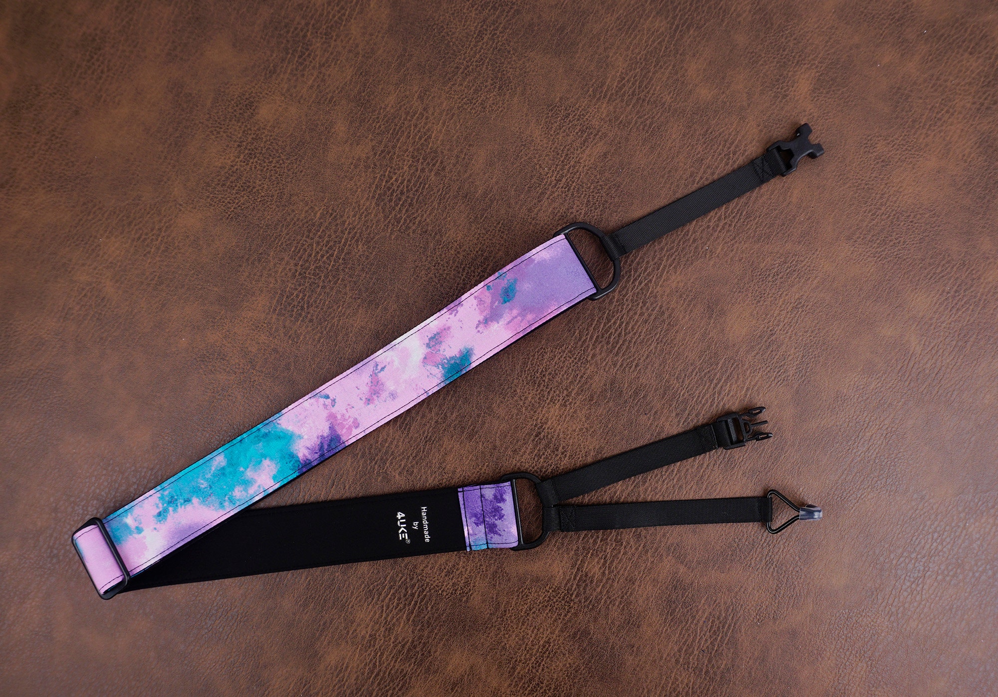 Hand gefärbt bunten Clip auf Ukulele Haken Gurt kein Bohrer | Etsy