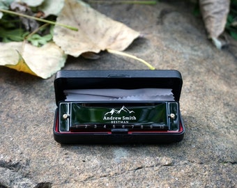 Harmonica diatonique personnalisé en acier inoxydable, harmonica blues pour débutants 10 trous C clé pour enfants enfants adultes étudiants