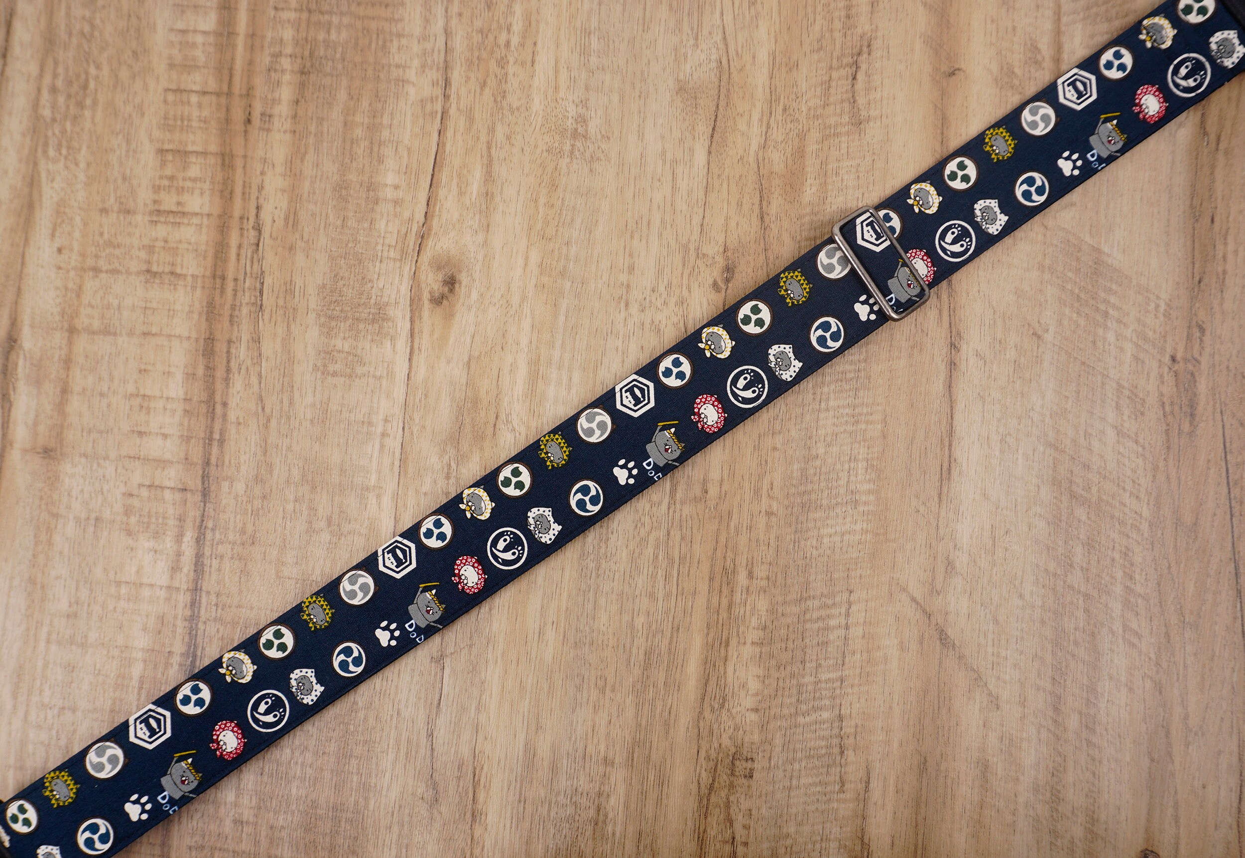 Personalized Anime Cat Guitar Strap With Leather Ends for Etsy