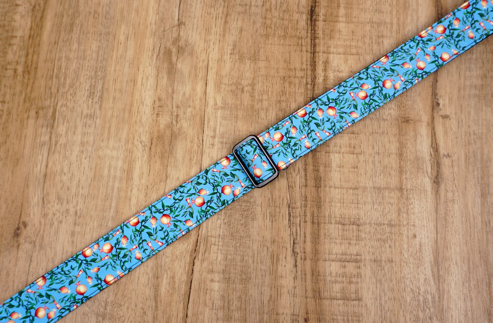 Personalized Pomegranate Ukulele Strap With Leather Ends Uke Etsy