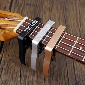 Personalized engraving ukulele capo, fit any size ukulele, ukulele gift with gift box