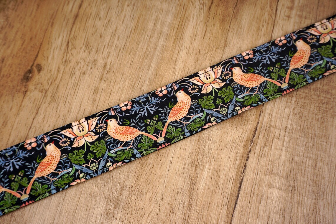 Yellow bird clipon ukulele hook strap vintage ukulele strap Etsy