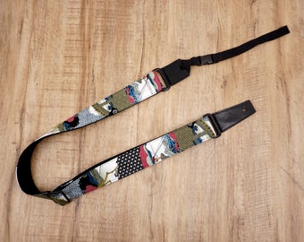 Personalized Japanese culture ukulele strap | japan ukulele strap | ukulele gifts | personalized uke strap,